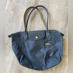 Longchamp dark grey le Pilage tote bag